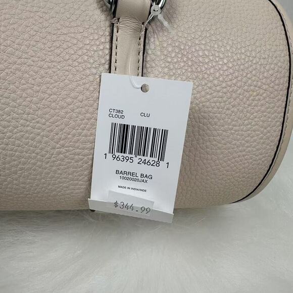 Coach Barrel Shoulder Bag In Coachtopia Leather In Chalk Rainbow CT382 NWT - Picture 4 of 8